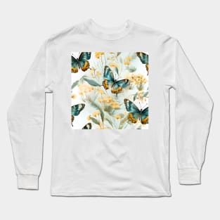 Butterflies Watercolor 17 - Silver Spotted Skipper Long Sleeve T-Shirt